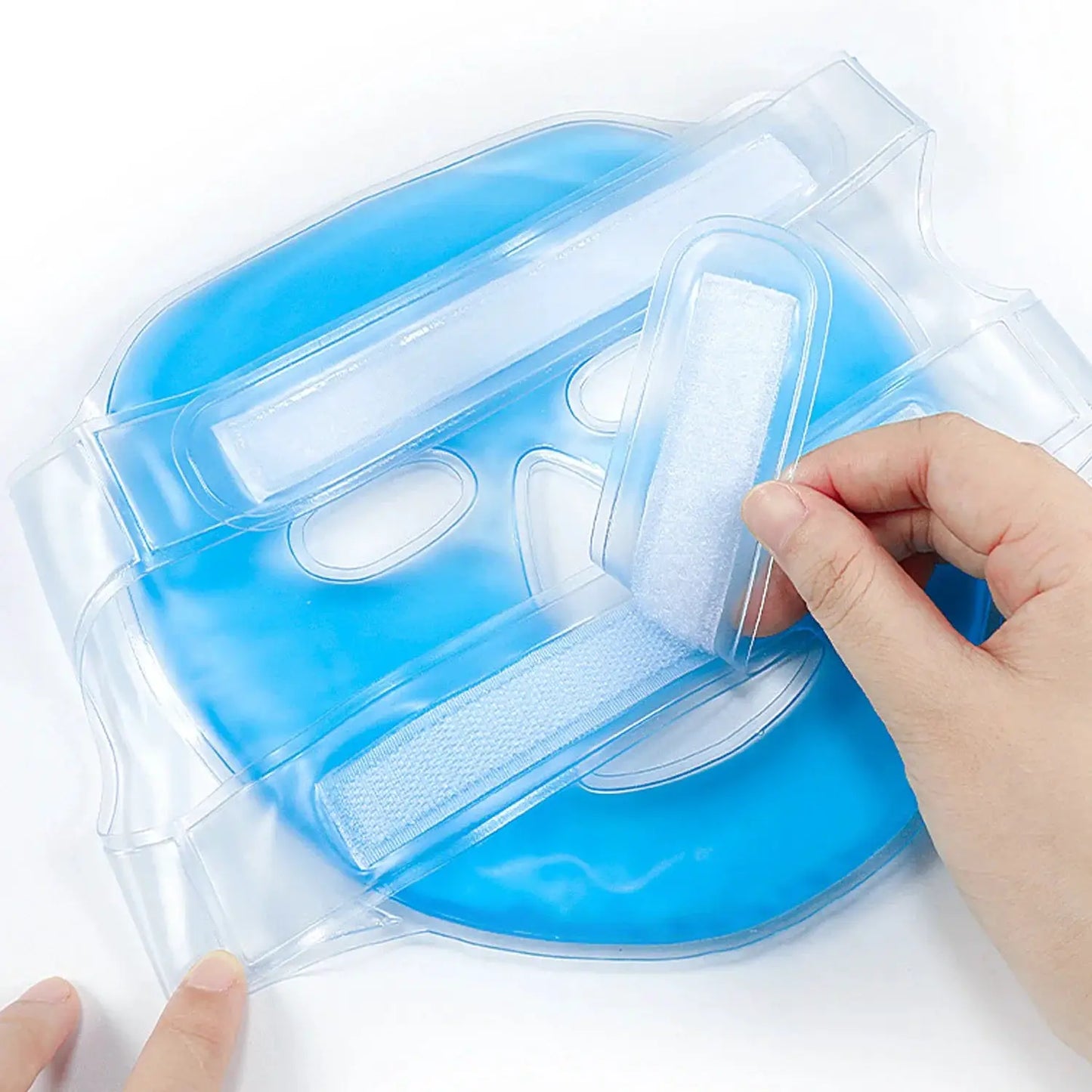 Face Cooling Mask Gel Eye Mask Ice Pack Cooling PVC Hot Cold Therapy Skin Care Tool Gel Face Mask Skin Firming Spa Sleep Mask from PriceLows™
