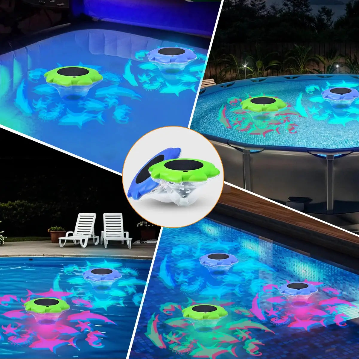 Solar Pool lights IP68 Waterproof Solar-Powered Floating Pools Light for Bathtubs Ponds Pool Parties Water Decorations from PriceLows™