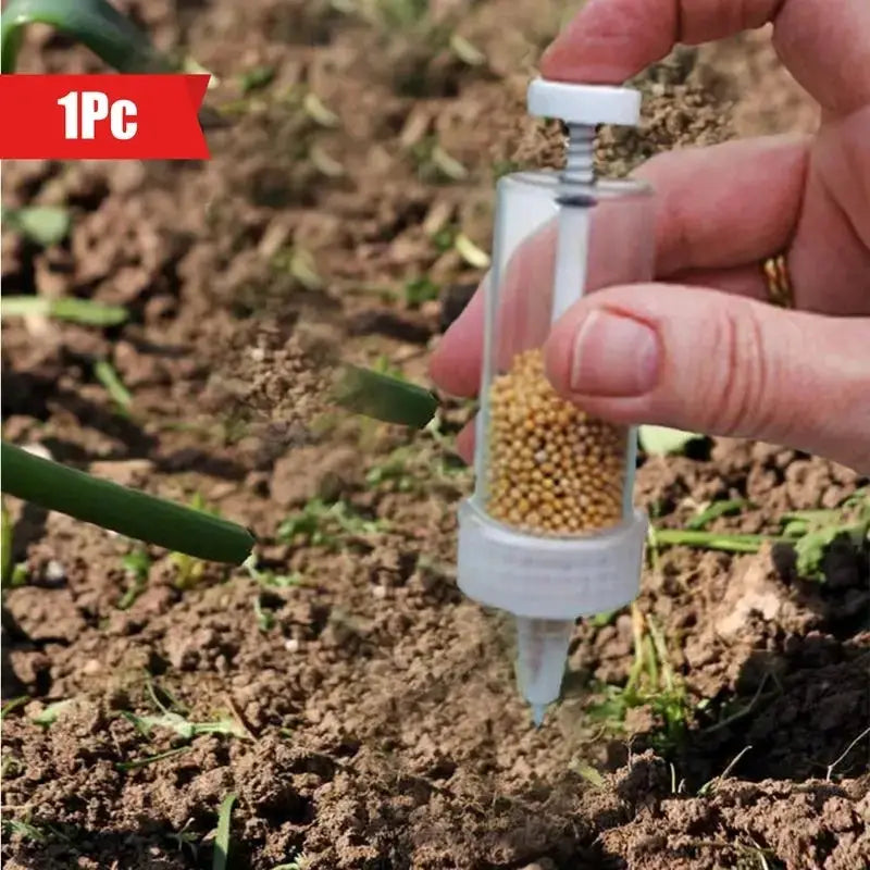 1pc Handheld Seed Dispenser, Mini Manual Seeder Tool for Garden Planting, Flower Pot & Garden Bed Essential Gardening Supplies from PriceLows™