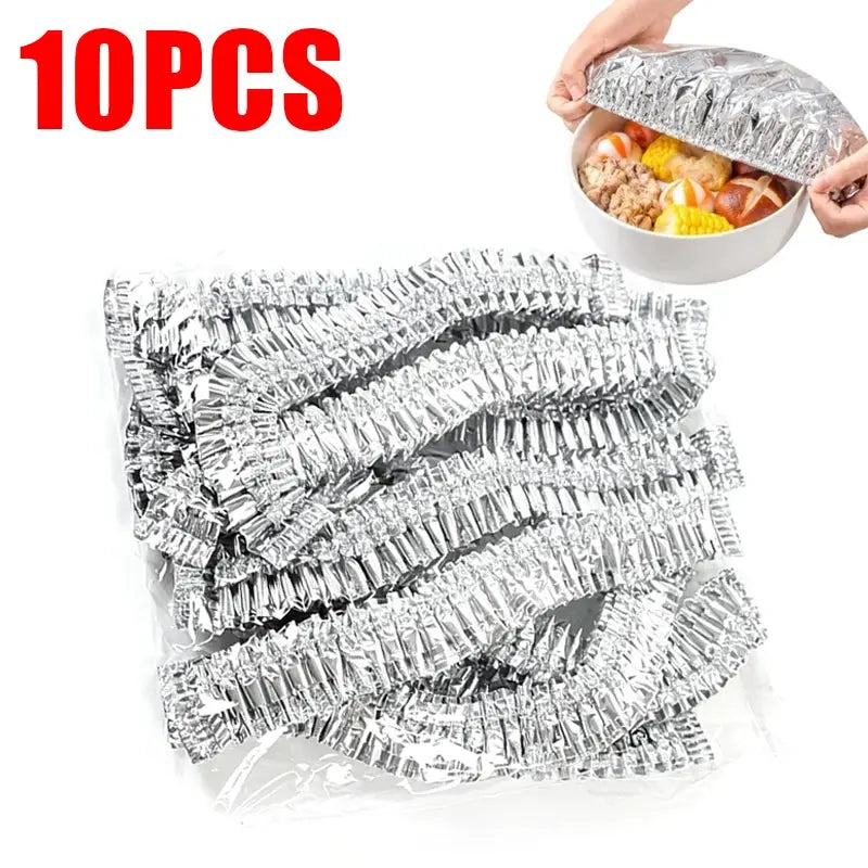 Elastic Food Covers | Disposable Plastic | Foldable Design | Size 21 By 21 Cm