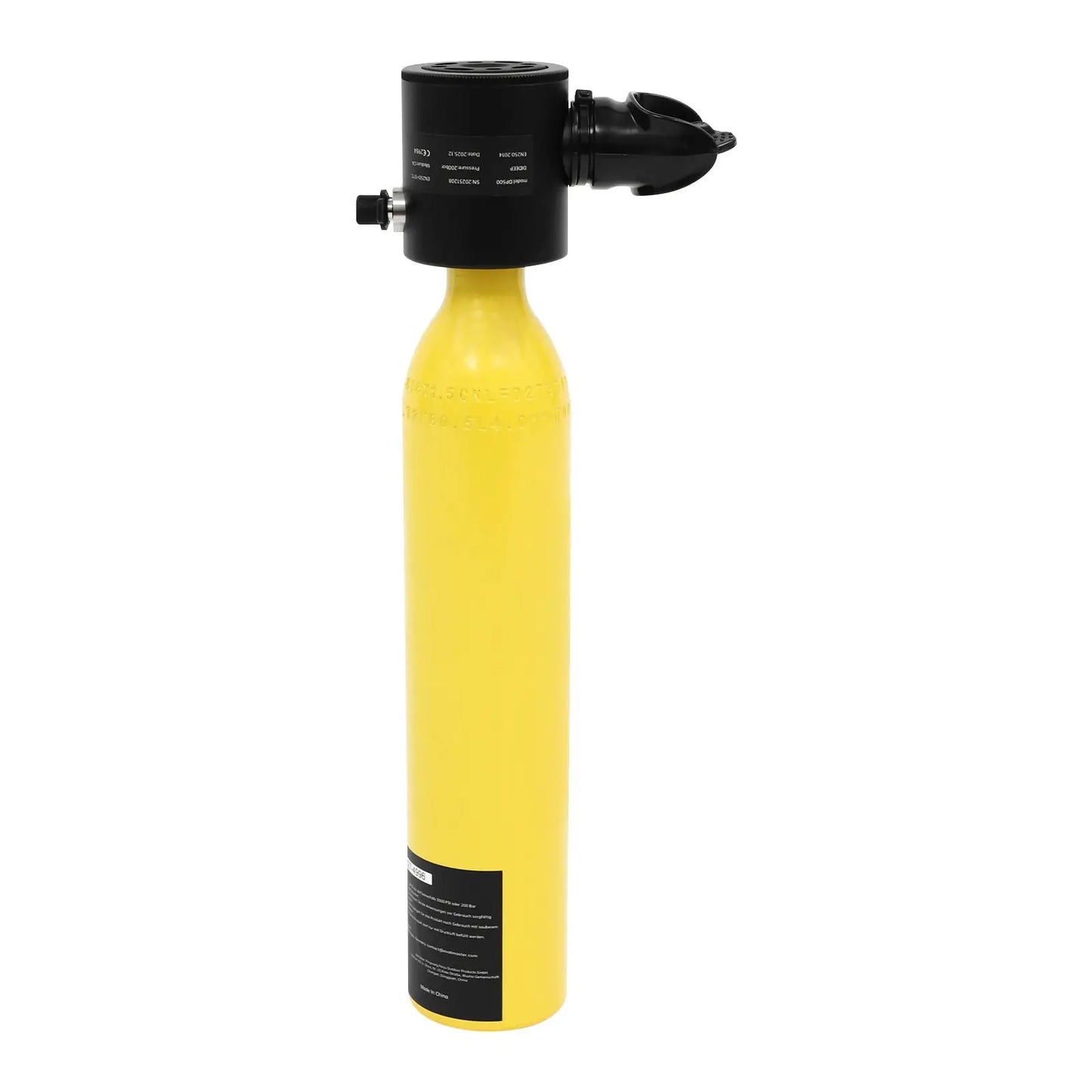 Mini Scuba Tank | 0.5L Capacity | With Manual Pump | Anti-Drop Strap