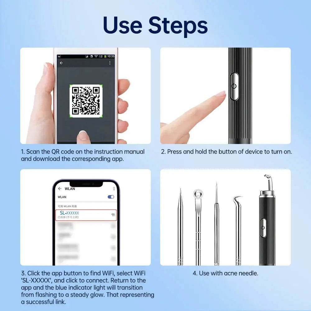 Visual Acne Cleaner 50x HD Camera Blackhead Pimples Remover Machine Electric Pore Cleaning Tools Face Beauty Device Skin Care from PriceLows™