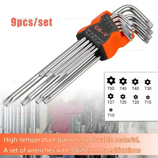 9pcs L-Type Double-End Screwdriver Hex Wrench Set Key Torx Spanner 9 Sizes For Auto Mechanical Repair Hand Tools from PriceLows™