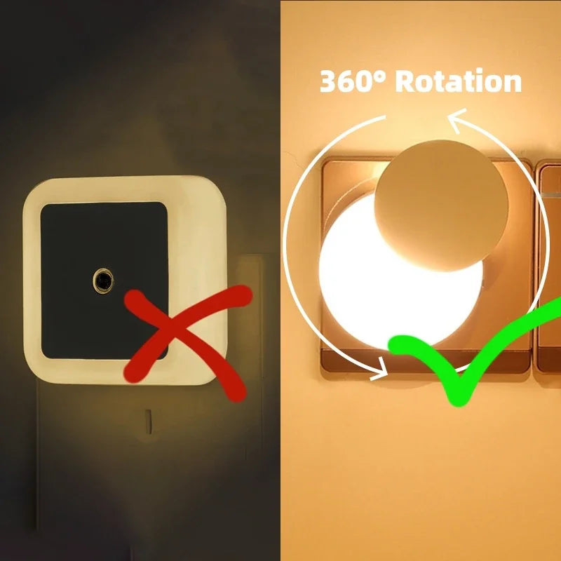 LED Night Light | Light Sensor | EU US Plug | 10cm