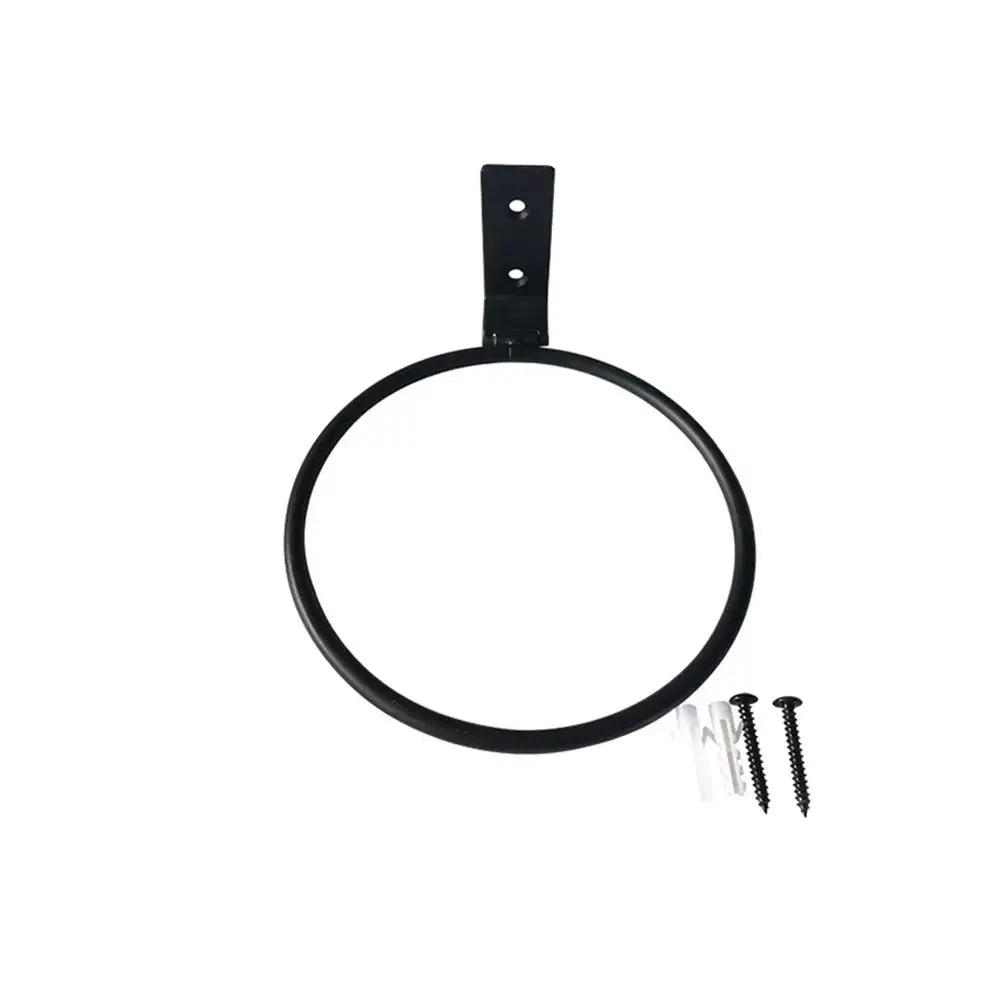 Metal Flower Pot Holder Ring Railing Wall Mounting Planter Pot Stand Stylish Sturdy Planter Rack For Office Outdoor Decor from PriceLows™