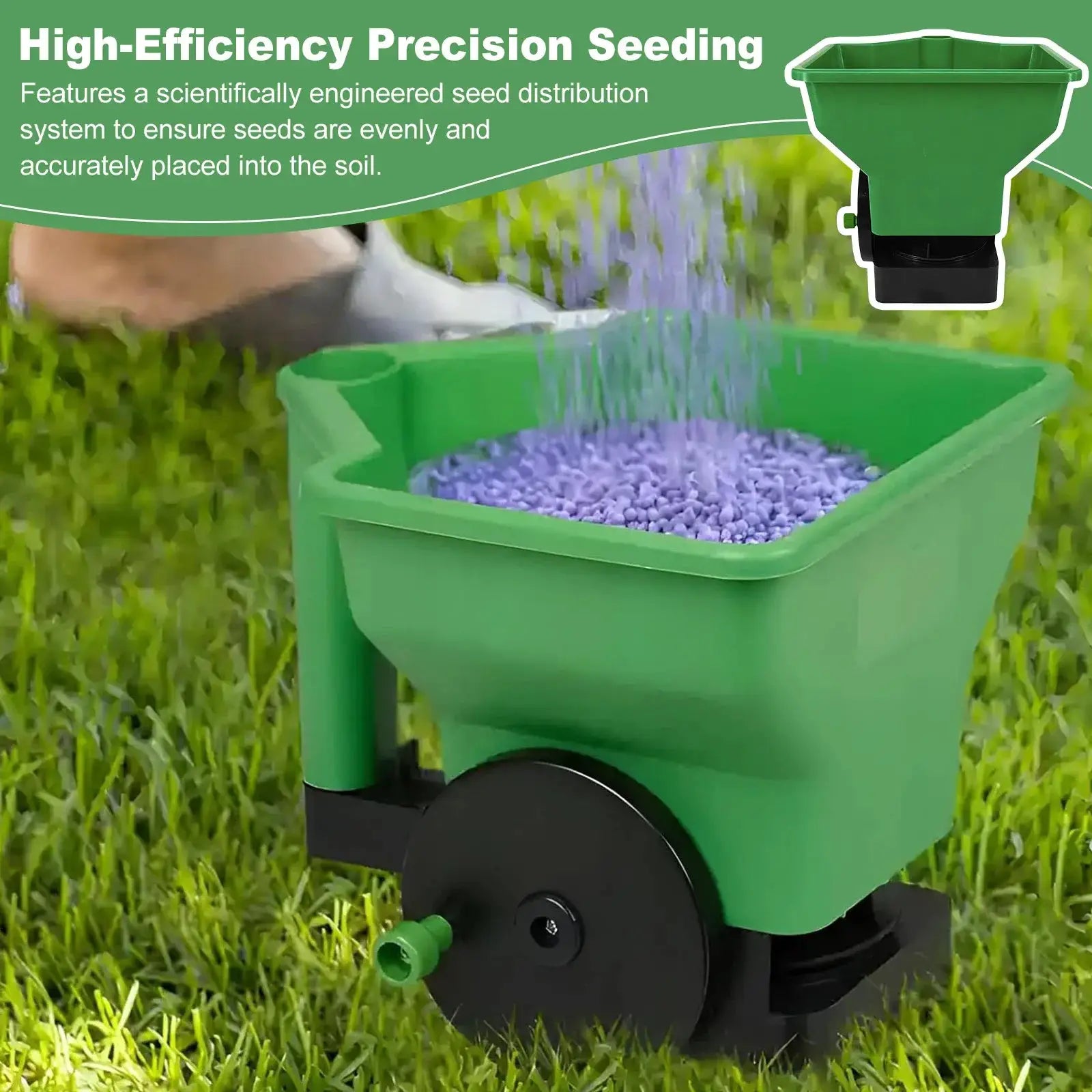 Hand Spreader 3L Manual Small Labor Saving Handheld Lawn Garden Spreader Rechargeable Garden Power Tools for Fertilizer Salt from PriceLows™