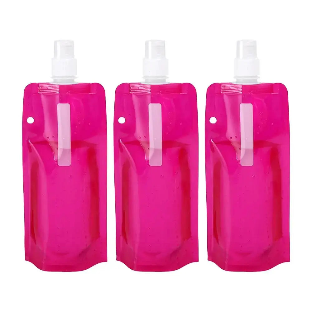 Cycling Water Bottle Foldable Portable 480ml Leak-Proof Durable Sport Water Bag Climbing and Camping Folding Water Bottle from PriceLows™