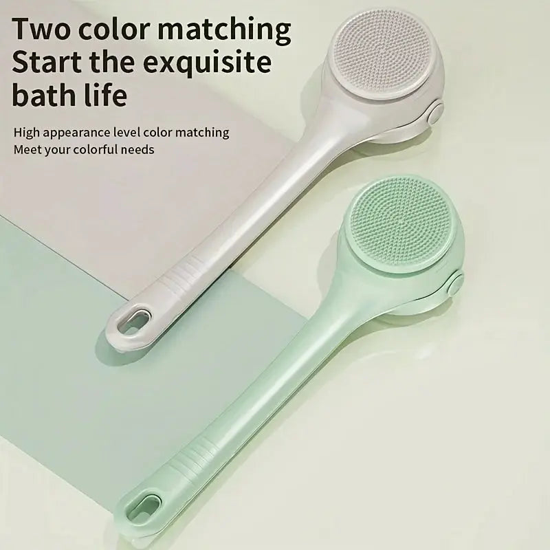 Hot Selling USB Electric Long Handle Silicone Bath Brush Electric Rotating Body Shower Cleaner Brush for Body with 4 Brush Heads from PriceLows™