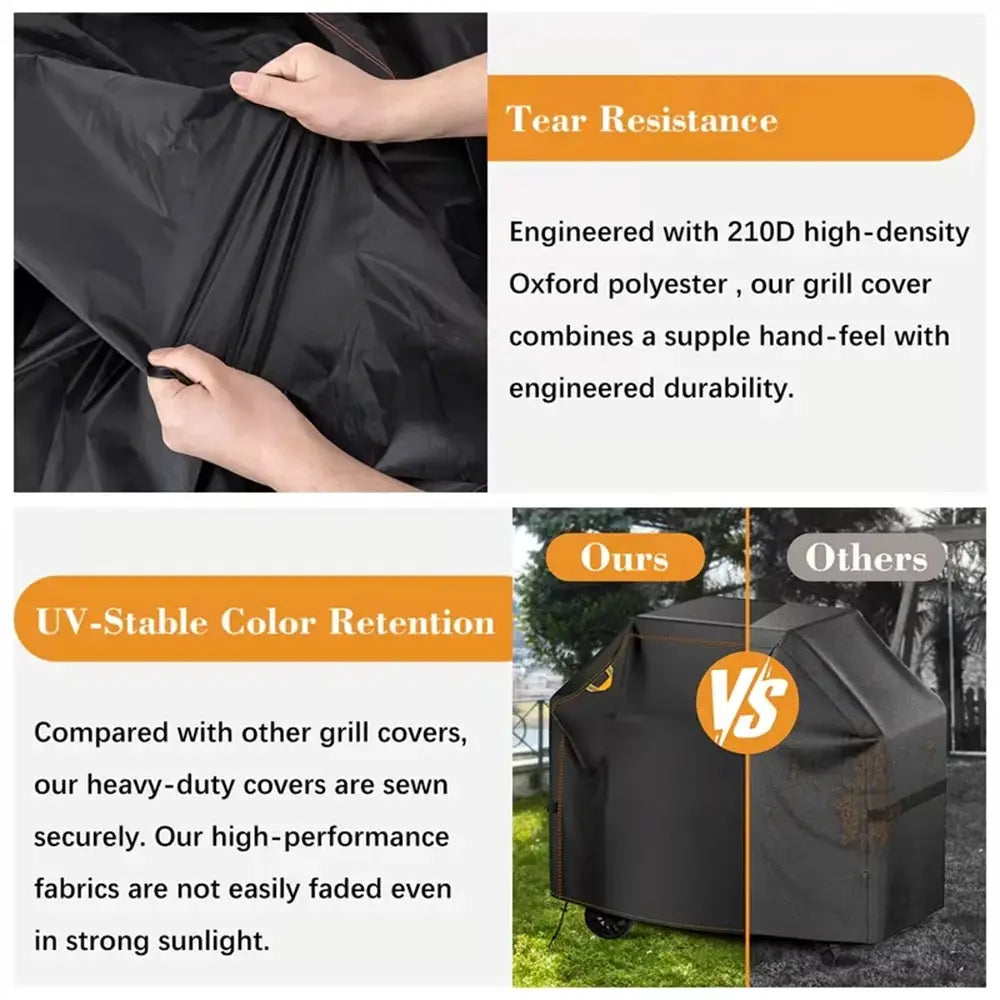 Barbecue Grill Cover | Waterproof | Sunproof | Fits 45 To 75 Inch Grills