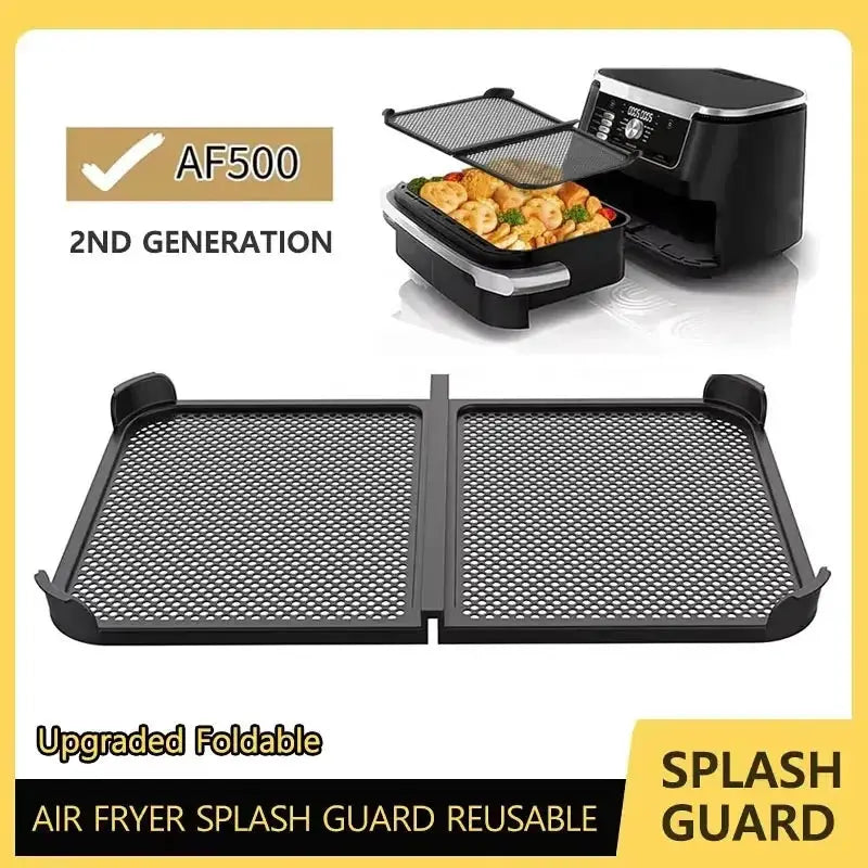 Air Fryer Splatter Guard | Heat Resistant Silicone | Reusable | Fits Ninja AF500