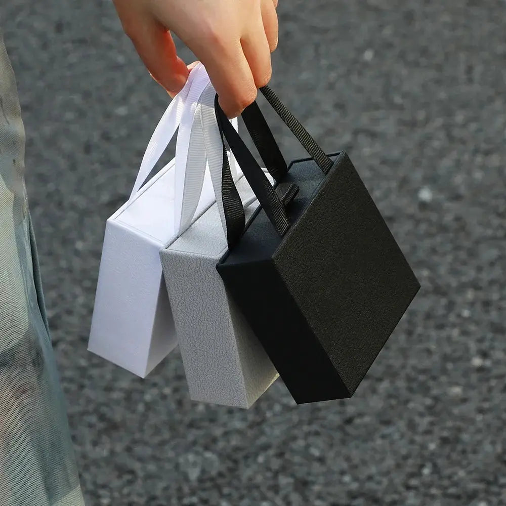 1PC Thick Kraft Paper Drawer Jewelry Box Portable Ring Necklace Bracelet Earrings Gift Display Case Packaging Boxes Cardboard from PriceLows™