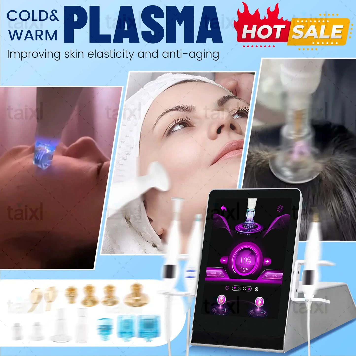 Plasma Pen Device | 8 In. Hot Cold Function | Acne Scar Removal