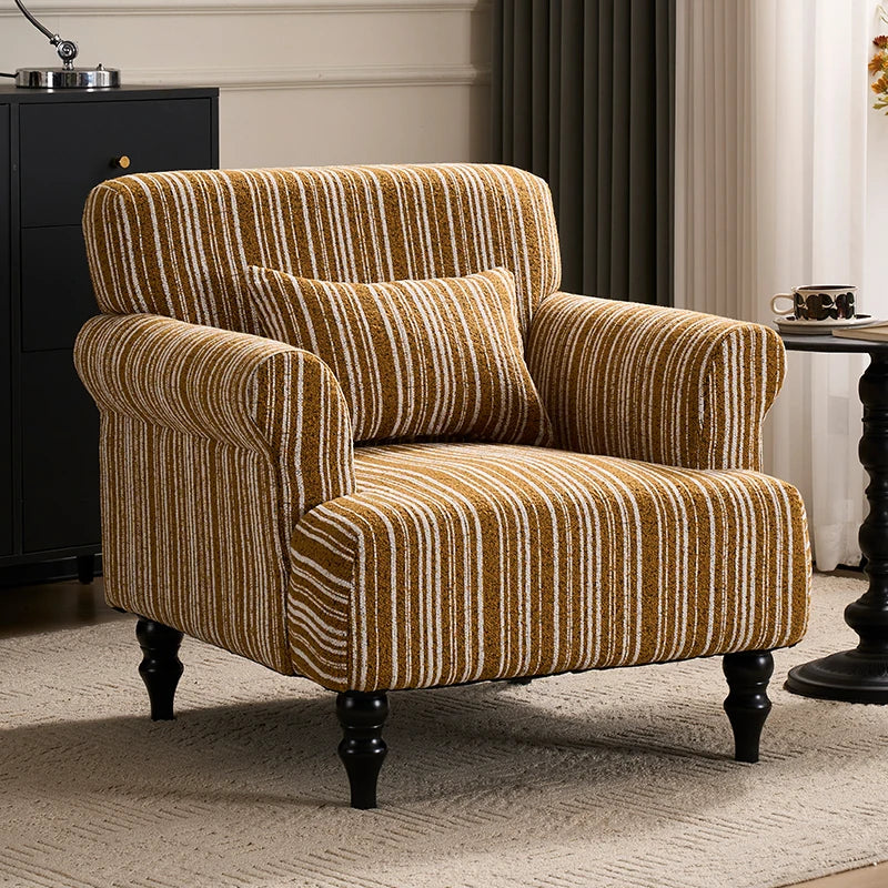 Single Sofa | Nordic Modern Vintage | Living Room Recliner | 1-Seater