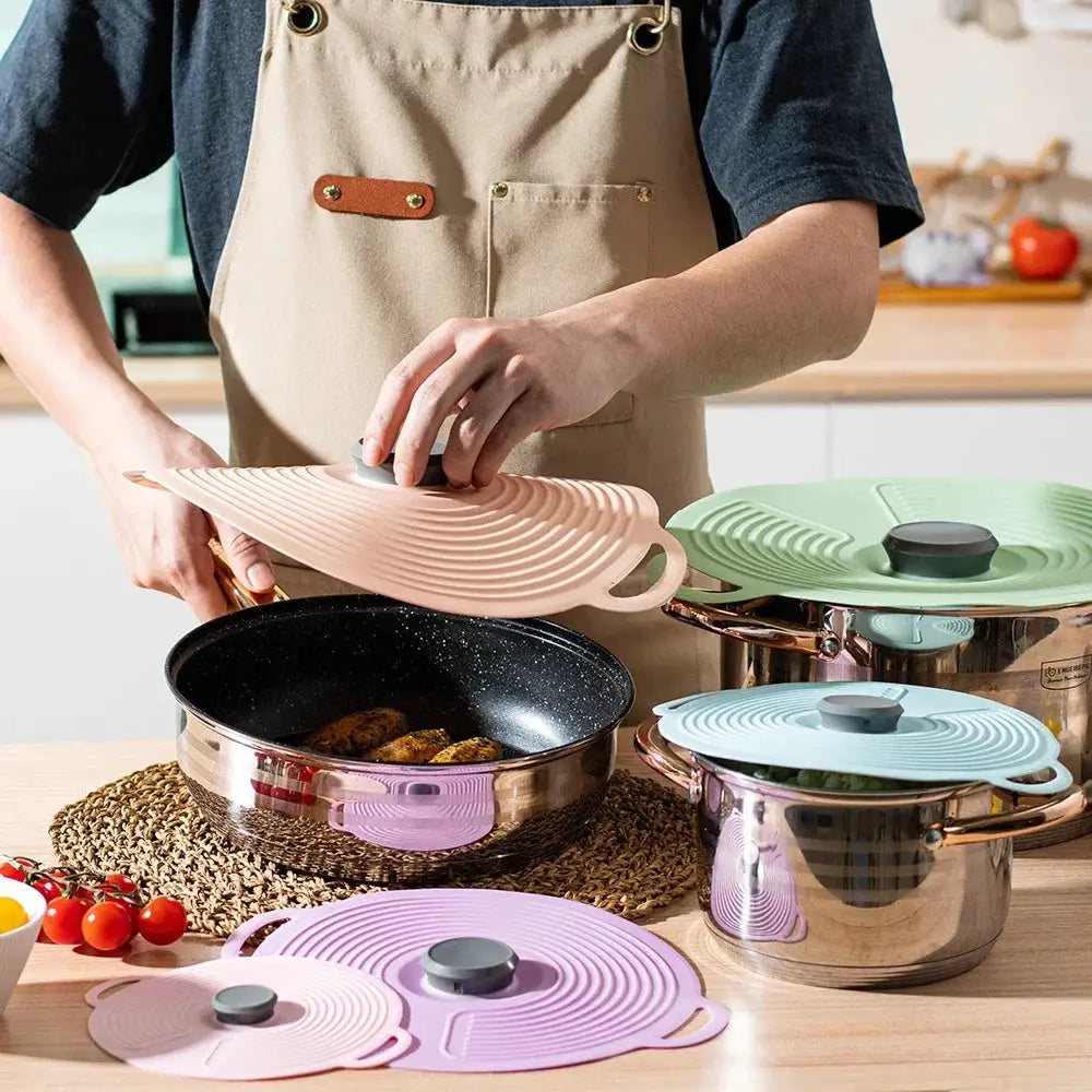 Silicone Stretch Lids | Reusable Self Sealing | For Bowls Pots