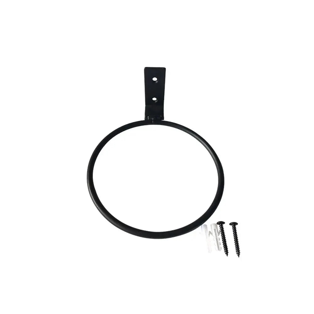 Metal Flower Pot Holder Ring Railing Wall Mounting Planter Pot Stand Stylish Sturdy Planter Rack For Office Outdoor Decor from PriceLows™