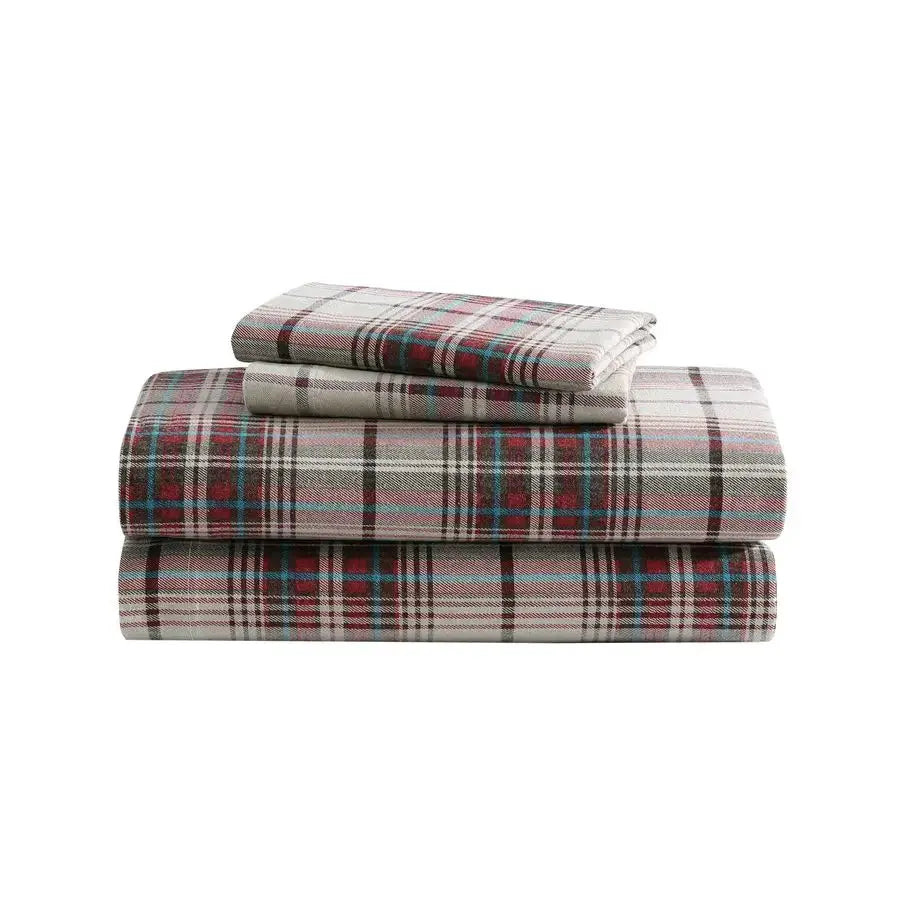 Flannel Sheets Queen Size, AntiPilling amp Wrinkle Resistant Cotton, Touchably Soft for AllSeason Comfort Bed Sheets with Matchi from PriceLows™