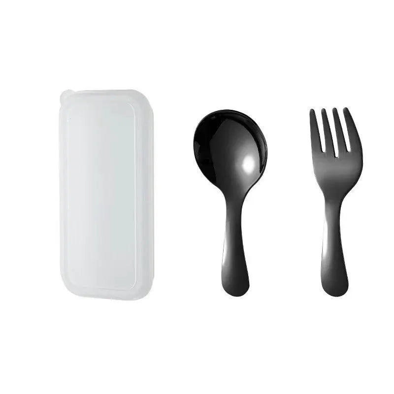 Mini Portable Spoon Fork Tableware Outdoor Camping Stainless Steel Cutlery Set For Lunch Hiking Camp Cooking Supplies from PriceLows™