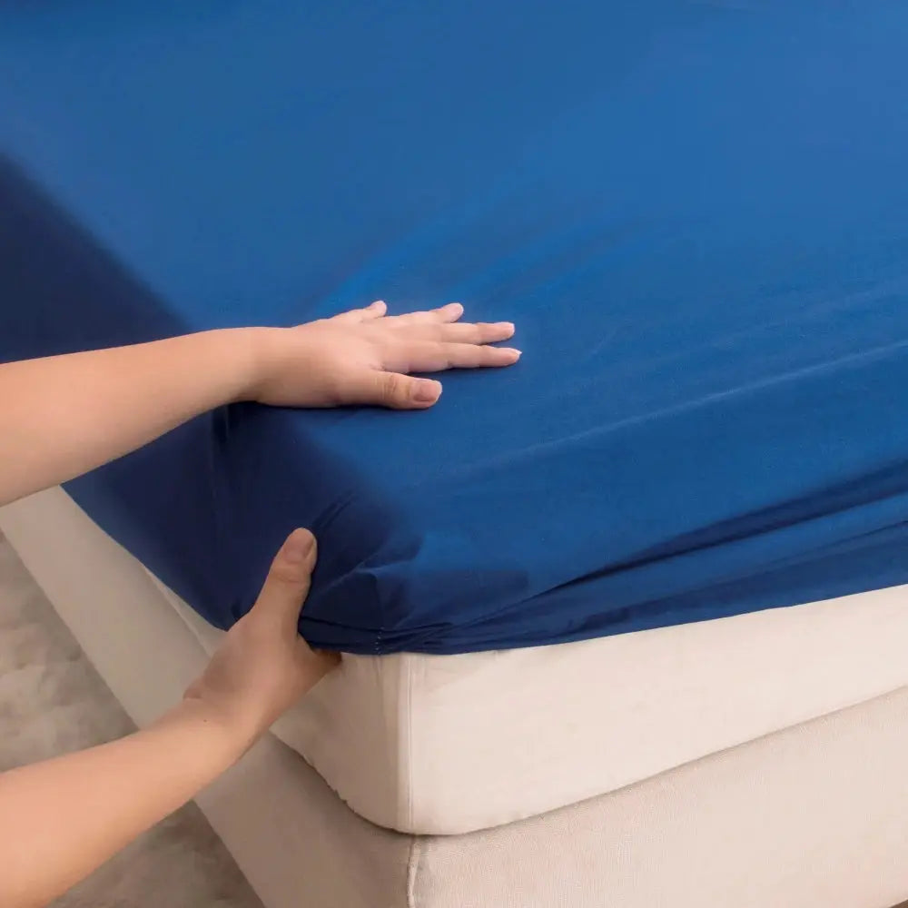 Waterproof Fitted Bed Sheet With 360 Elastic Band Bedsheet Bedspreads for Single Double King Queen Size Mattress Protector Cover from PriceLows™
