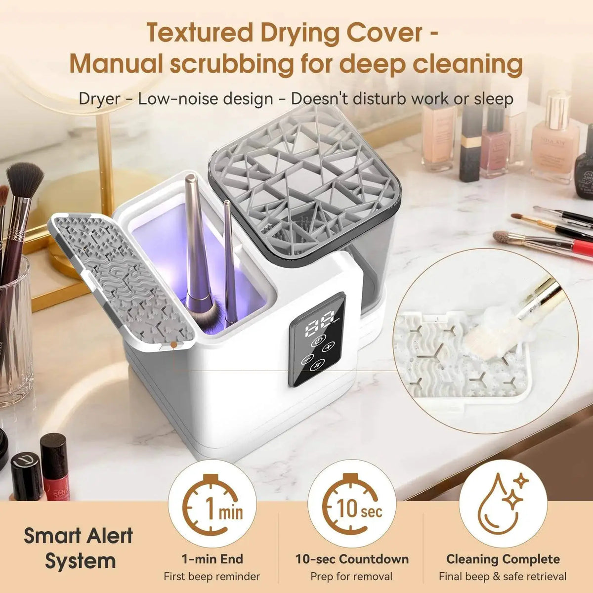 Electric Makeup Brush Cleaner | 5 In 1 Auto | Multifunc Dryer | Standard