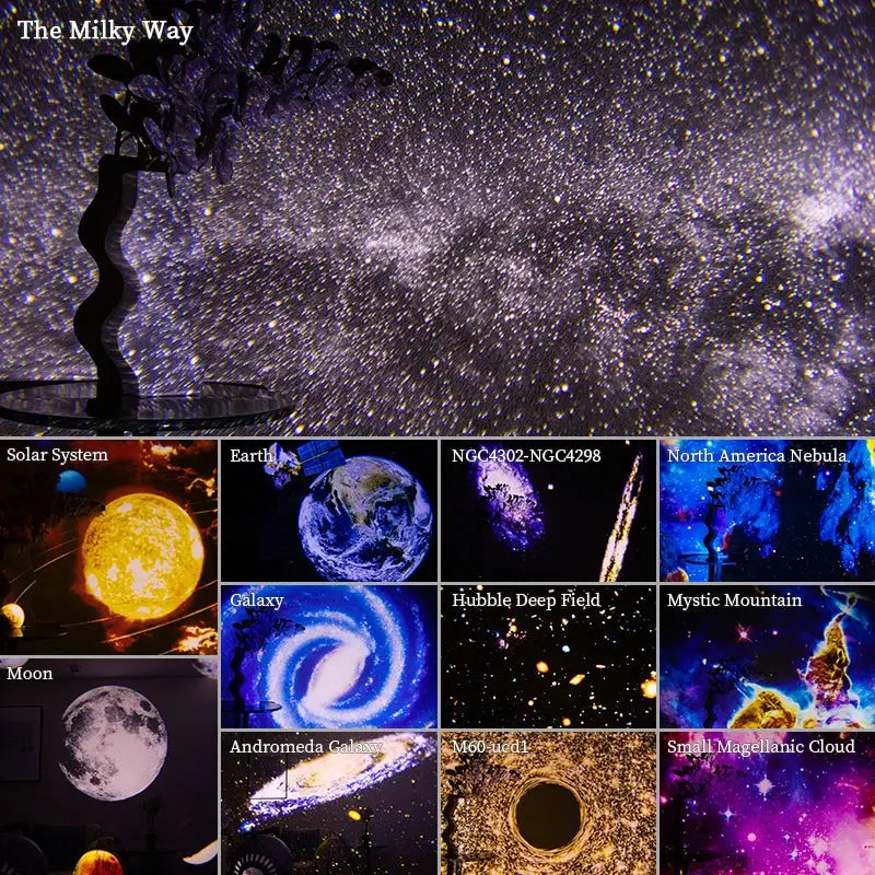 Night Light Galaxy Projector Starry Sky Projector 360° Rotate Planetarium Lamp For Kids Bedroom Valentines Day Gift Wedding Deco from PriceLows™