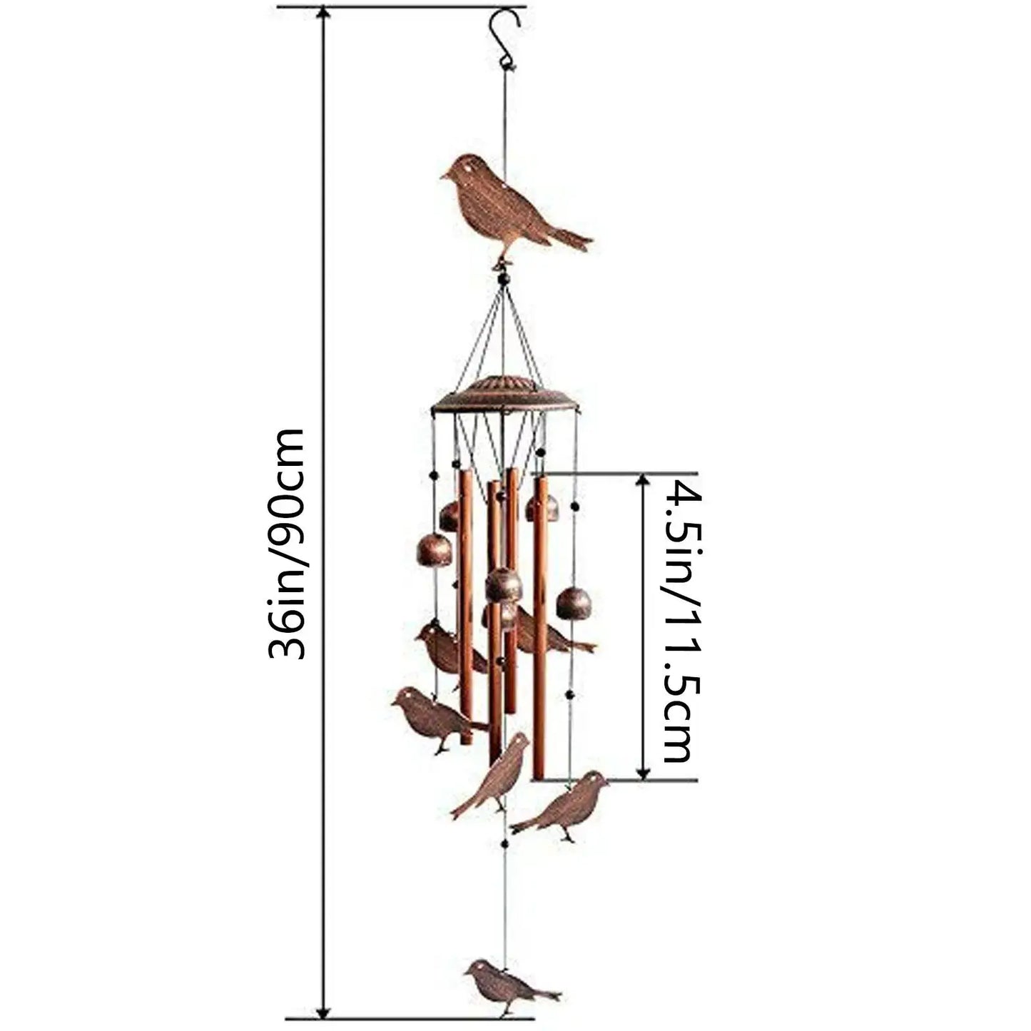 1pc Wind Chime Large Bells Wind Chimes Chapel Home Decor For Garden Outdoor Decoration Decor Gifts Yard Hanging Decor from PriceLows™