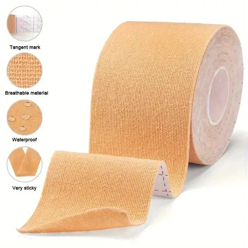 Kinesiology Tape Stickers | Cotton Spandex | Waterproof Athletic Bandage | Sky Blue