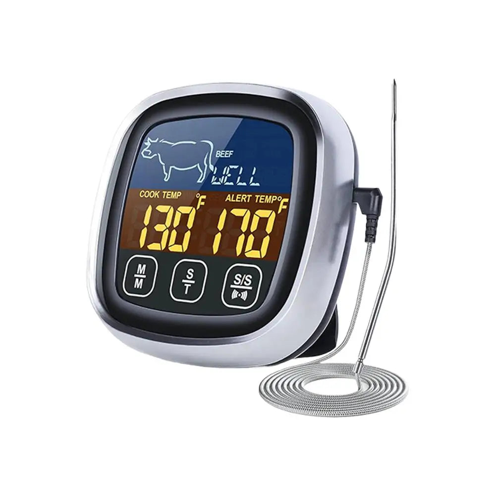 Digital Kitchen Thermometer | Probe With Touch Screen | Meat BBQ Tool | One Pack