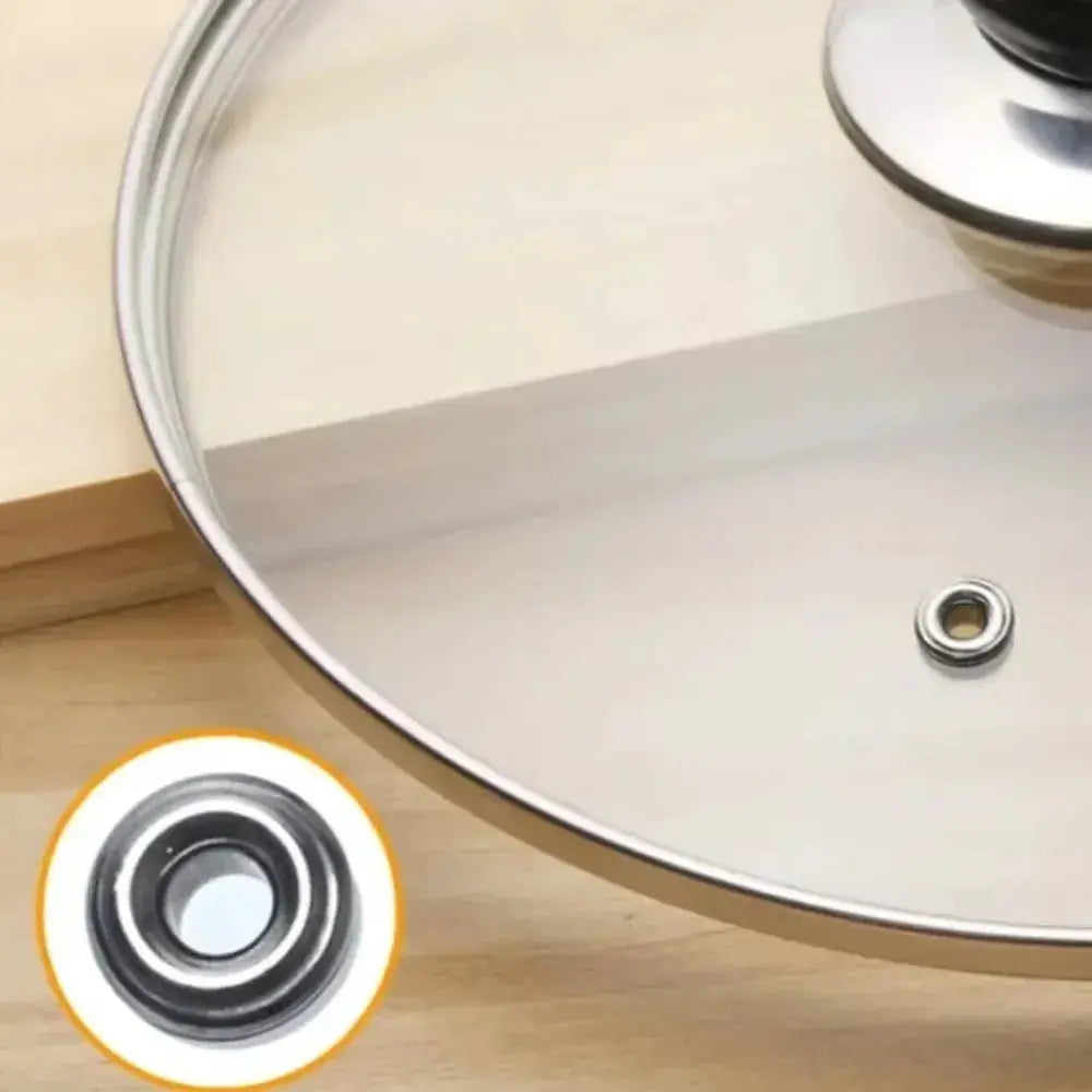 Tempered Glass Pot Lid | Stainless Steel Rim | Anti-Scalding | 12,14,16,18,20 cm