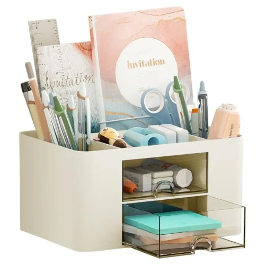 Pen Organizer | 2-Drawer | 5 Compartments | One Size