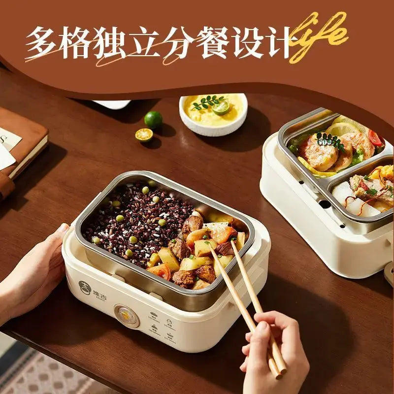 Self Heating Electric Lunch Box Portable Bento Box for Office Workers Multifunctional Heated Thermal Insulation from PriceLows™