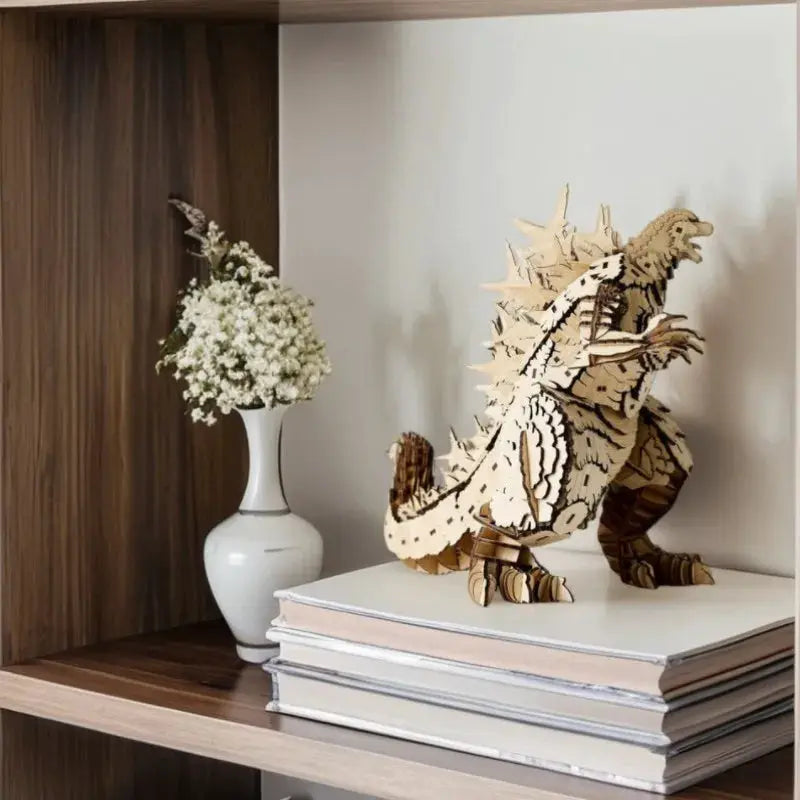 OUZEY 3D Wooden Puzzle King of Monsters, DIY Wooden Blocks Assembly Kit for Adult Collectors, Creative Desktop Decoration Gift from PriceLows™