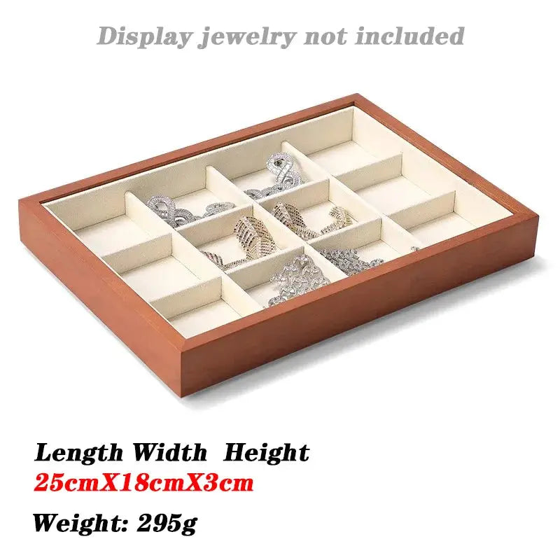 Jewellery Box Organiser Wooden Jewelry Storage Box Jewelry Storage Box Jewelry Necklace Ring Display Box Earring Storage from PriceLows™