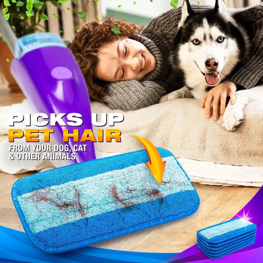 2PCS Reusable Mop Pads for Swiffer WetJet Microfiber Mop Refill Cloths Hardwood Floor Cleaning Reusable Replacements Pad from PriceLows™