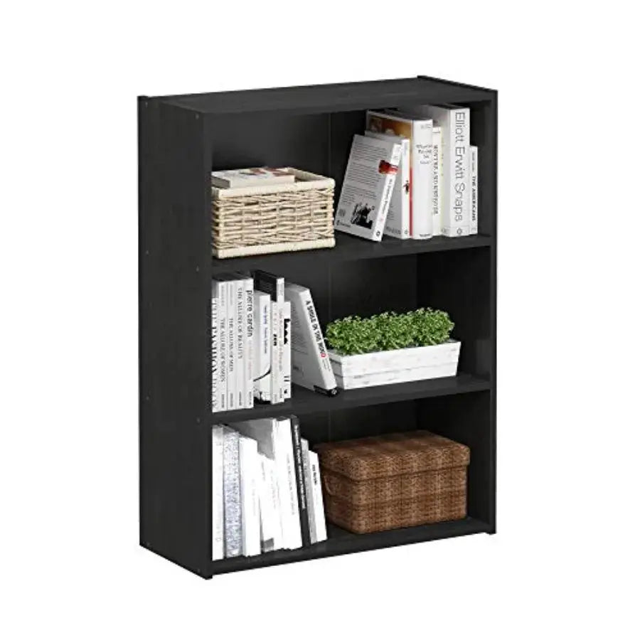 Furinno PASIR Book Shelf 3-Tier Bookshelf Storage Shelves Bookcase 9.7 x 23.7 x 31.5 for Living Room Bedroom Home Office Americ from PriceLows™