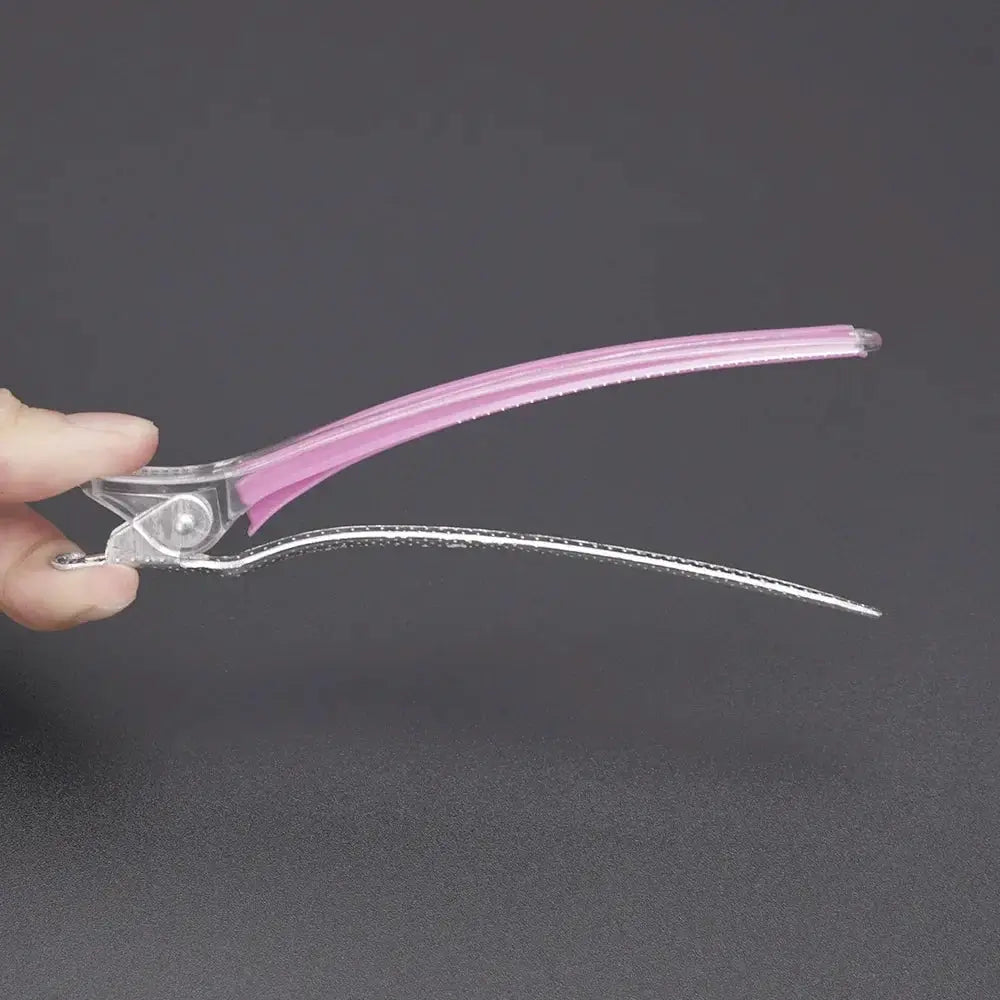 Pro Seamless Hair Clips | 12 Pcs Plastic Alligator Barbershop Styling Tools