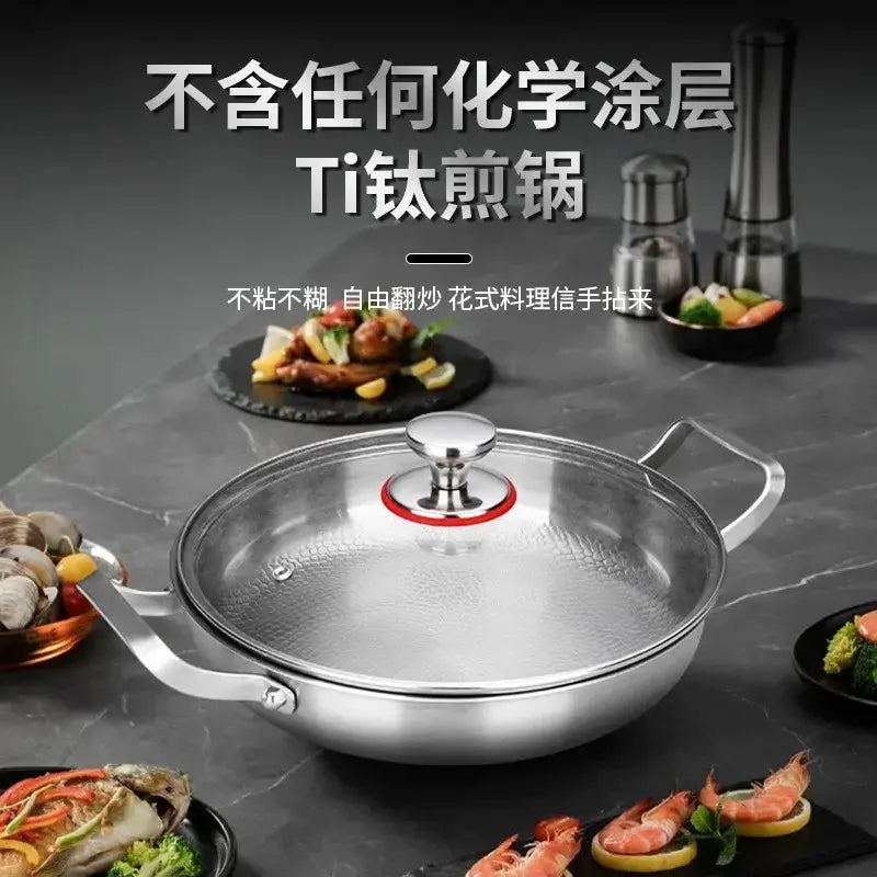 Fry Pan | Titanium Hammer Texture | Non Stick | One Piece