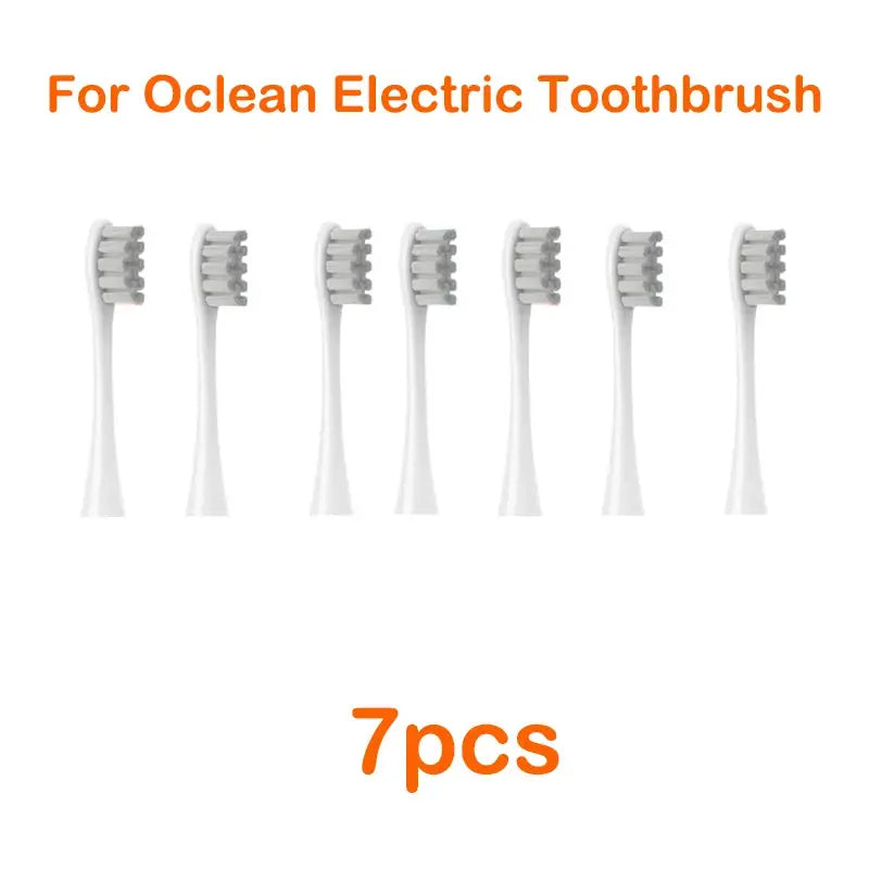 For Oclean Flow/X/ X PRO/ Z1/ F1/ One/ Air 2 /SE Brush Heads Soft DuPont Sonic Toothbrush Vacuum Bristle 7pcs Replacement Heads from PriceLows™