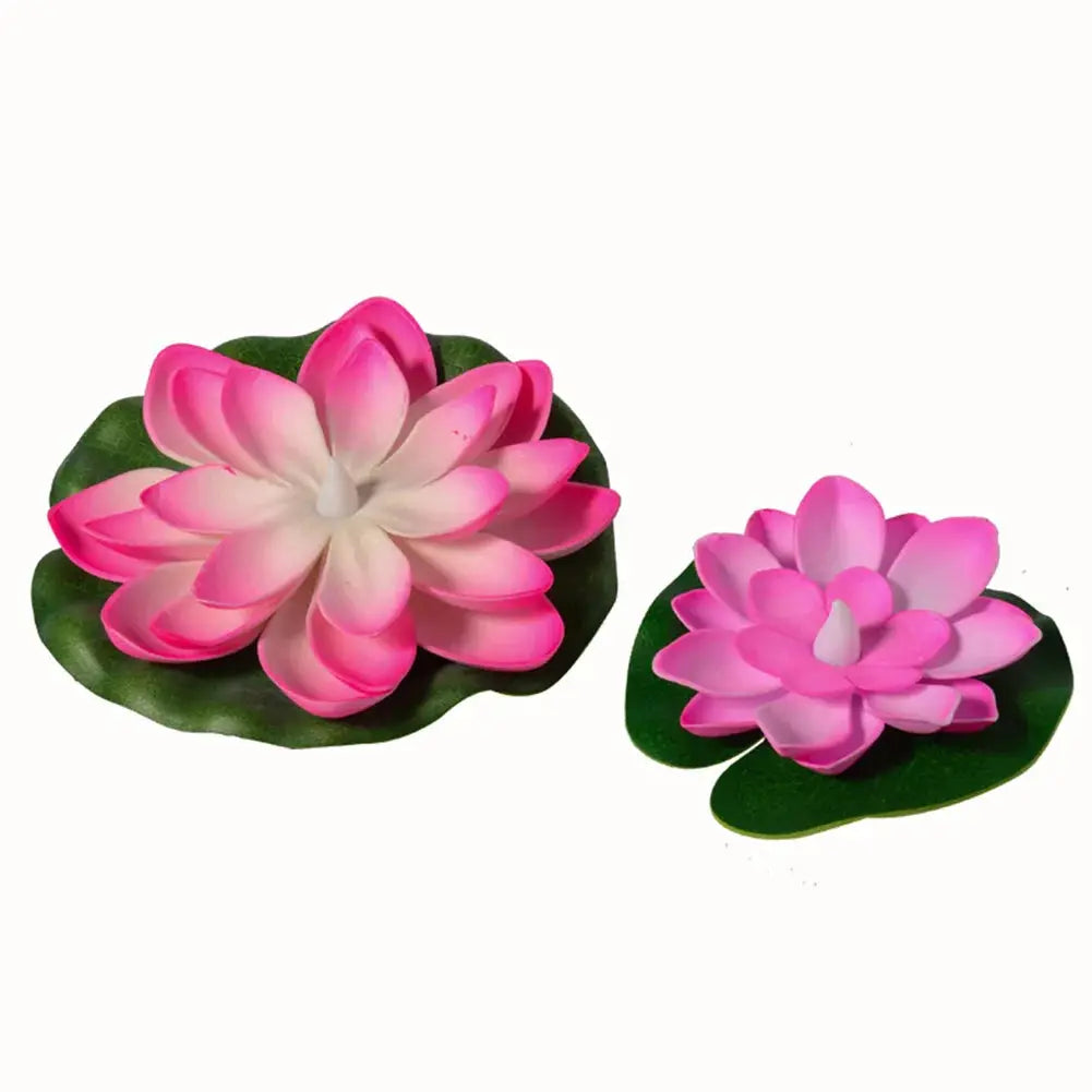 LED Colorful Lotus Lantern Floating Pool Light Electronic LED Lifelike Floating Lamp Funny Lotus Pool Lamp for Pond River Garden from PriceLows™