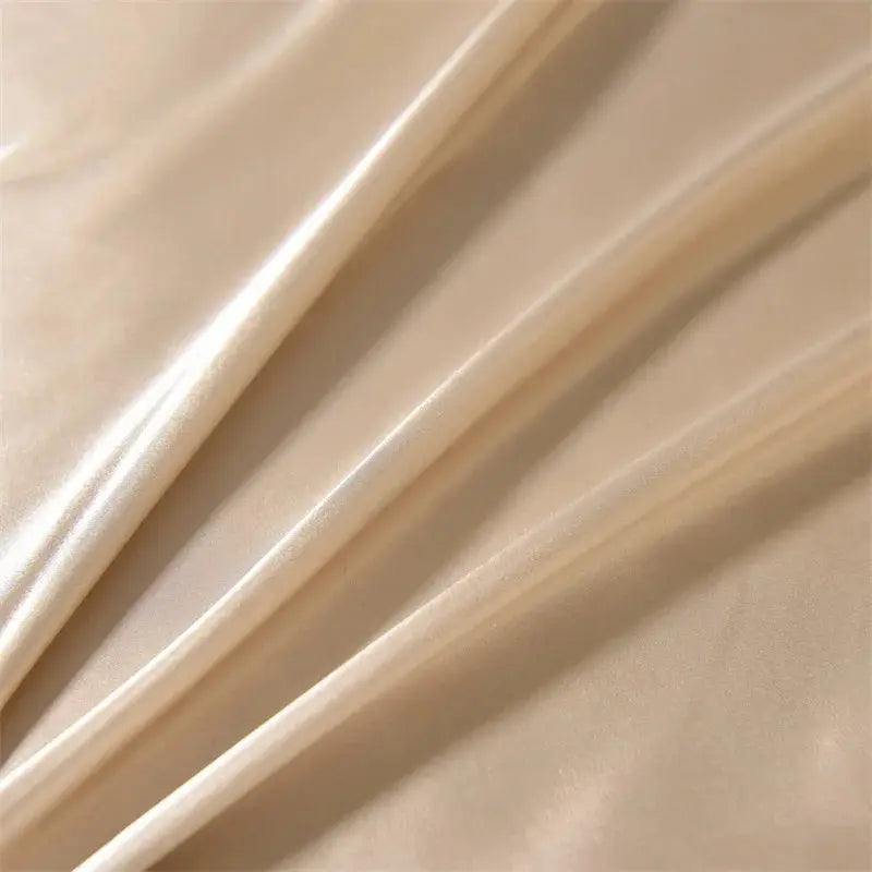 Satin Fitted Sheet Set | Elastic Bands | 9 to 14 Inch Deep Pocket | 3 Piece Set