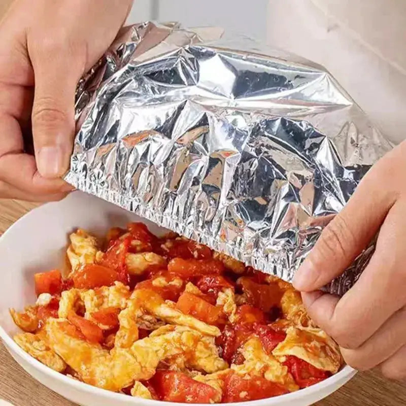 Elastic Food Covers | Disposable Plastic | Foldable Design | Size 21 By 21 Cm