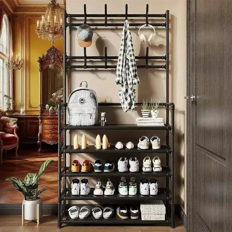 Multifunctional Entrance Shoe Rack – Large Capacity, 3-Layer Storage Organizer for Shoes, Bags & Accessories. from PriceLows™
