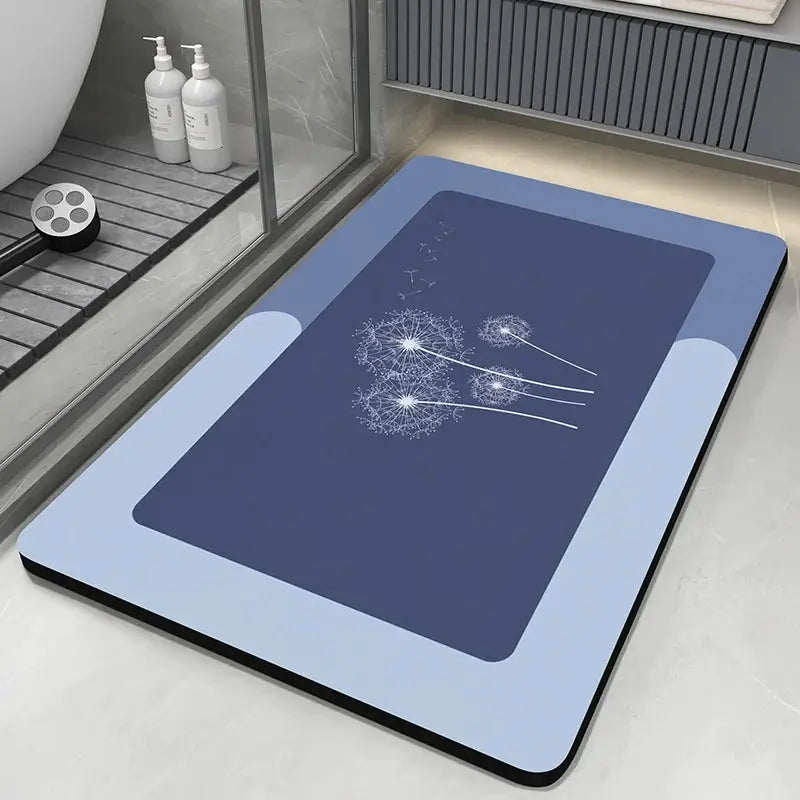 Diatomite Bath Mats Bathroom Absorbent Anti Slip Floor Mat Foot Carpet Quick Dry Shower Toilet Rug Doormat Washable from PriceLows™