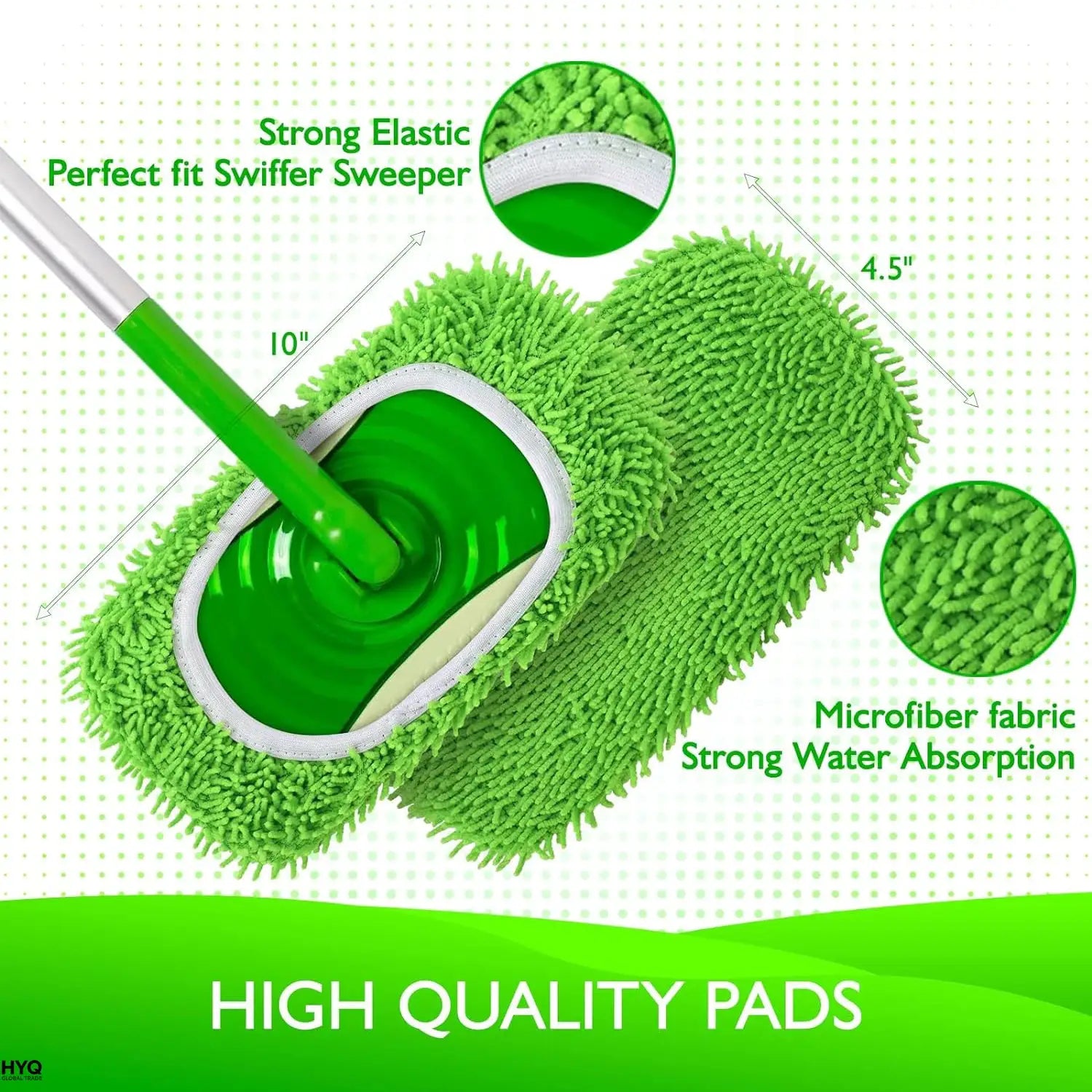 Pack Swiffer Compatible Mop Pads – Reusable Microfiber Refills, Washable for Wet & Dry Floor Use from PriceLows™