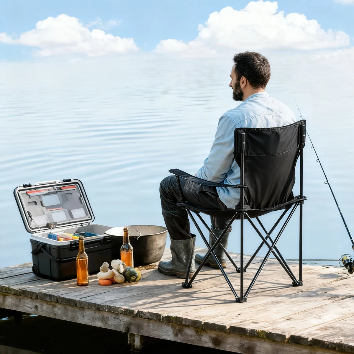 Folding Camping Chair | Lightweight | Portable | Beach Fishing Outdoor
