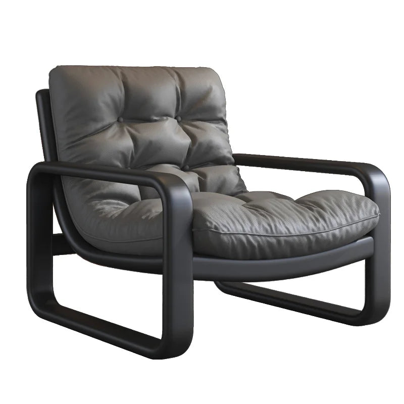 Living Room Sofa | Leather Upholstery | Modern Nordic Style | Single Unit