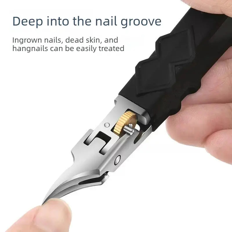 Nail Clipper | Angled Design | Lock Switch Stainless Steel | One Size