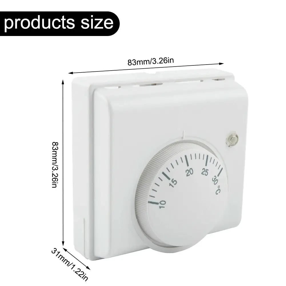 Temperature Switch Thermostat Mechanical Temperature Controller 2-wire 220V AC ABS For Hotel Restaurant Brand New from PriceLows™