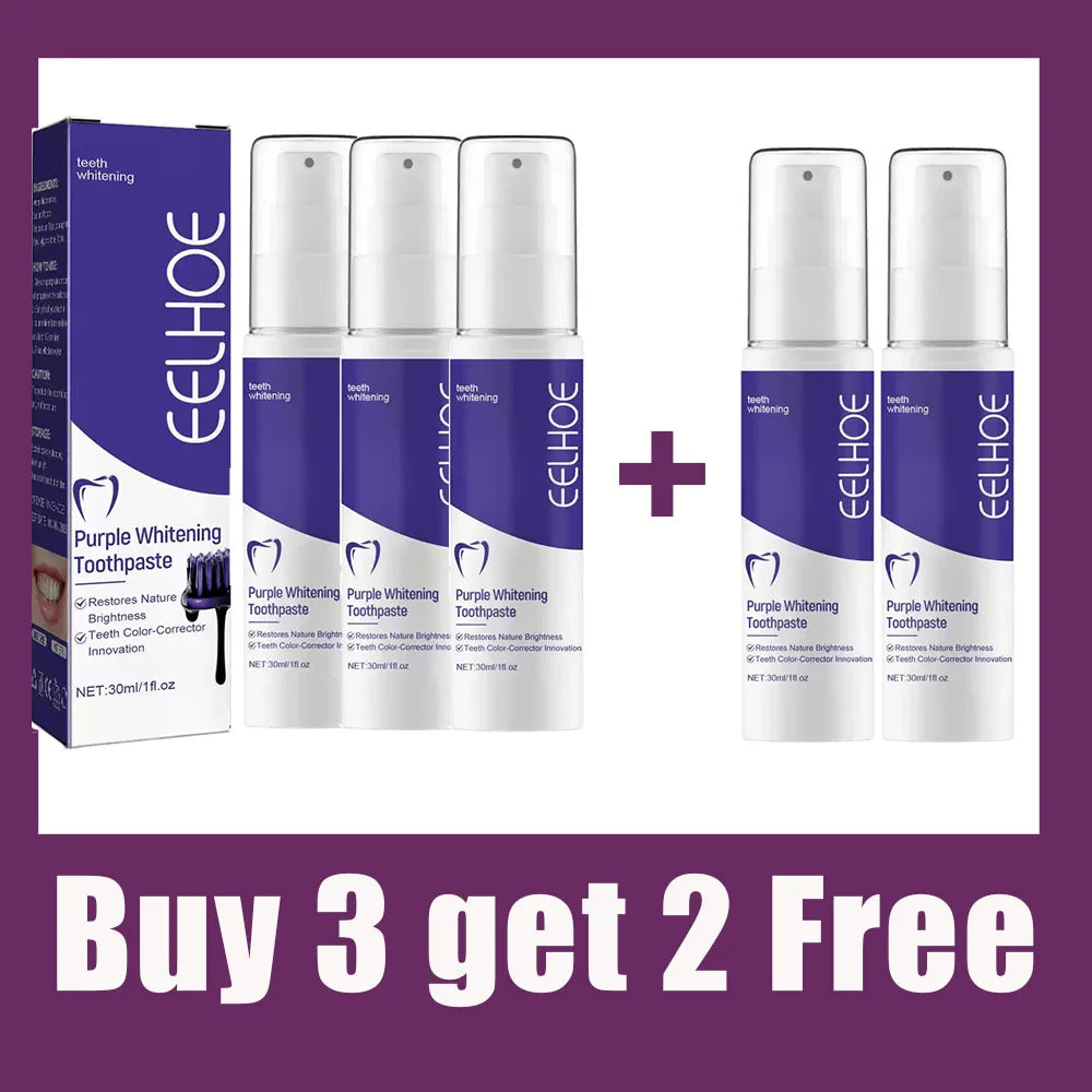 Teeth Whitening Toothpaste | Natural Ingredients | Fresh Breath | 30ml
