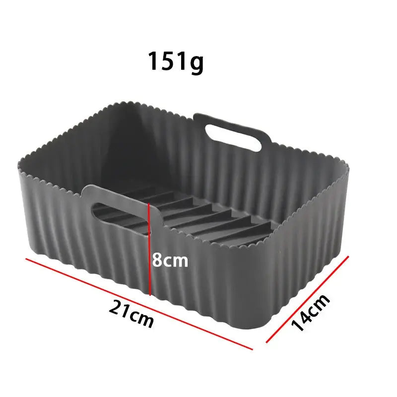 Air Fryer Silicone Tray | Food Grade | Rectangle Liner | Ninja Dual Compatible
