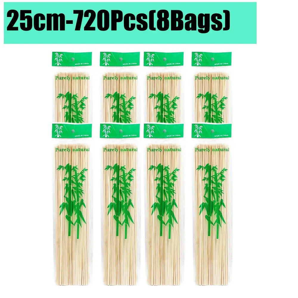 Bamboo Skewers | Natural Color | 15/20/25/30cm | 80-90 Pcs Pack